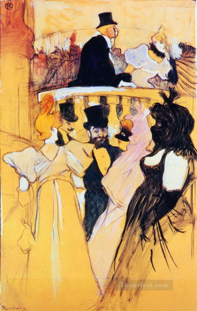 at the opera ball 1893 Toulouse Lautrec Henri de Oil Paintings